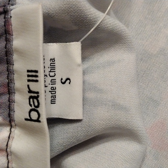 bar III Women's Brussels Splatter Paint Jumpsuit, Gray, Size SMALL NWT - Picture 8 of 10